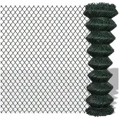 vidaXL -Netzzaun 1.5x25 m Stahlgrün