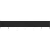 vidaXL Tissu brise-vent 6 pièces 800 x 160 cm noir