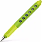 Faber-Castell Stylo Plume Scribolino Medium (M), Vert Jaune (1x)