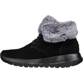 SKECHERS Bottines à lacets gris chiné / noir