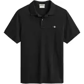 Gant pour homme. 2210 Polo Piqué Regular Fit Shield noir (XS), Casuel, Coton, Manche courte