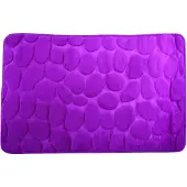 MSV Tapis de bain Microfibre PEBBLE 50x80cm Violet