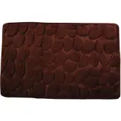 MSV Tapis de bain Microfibre PEBBLE 40x60cm Chocolat