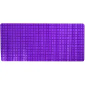 MSV Tapis Anti Derapant Quadro Premium 36x76 cm Violet