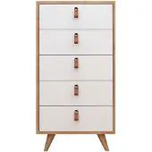 Skye Decor , Frenzu- FrenzuMDD, couleur chêne, blanc, commodes, 103x50x40 cm, panneau de particules 100 % mélaminé