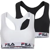 FILA Soutiens-gorge rouge vif / noir / blanc / blanc cassé