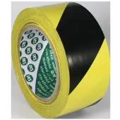 IKS Bande de marquage au sol F33P PVC noir/jaune L.33m L.50mm Rl.