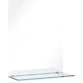 vidaXL Miroir mural avec étagère 50x70 cm Verre trempé