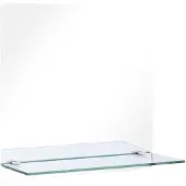 vidaXL Miroir mural avec étagère 50x50 cm Verre trempé