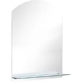 Super Merchant Miroir mural avec étagère 50x70 cm Verre trempé
