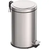 Tramontina Seau de rangement, poubelle, récipient à déchets, en acier inoxydable, 12 litres, modèle 94538-112 (BRASIL)
