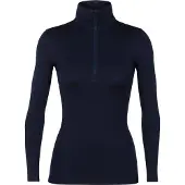 Icebreaker - Première couche en laine de mérinos - W Merino 260 Oasis LS Half Zip Midnight Navy en Laine - Taille L