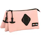 Prodg Salmon-Smart, étui à stylos triple compartiment, couleur saumon