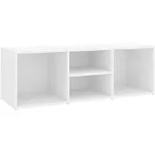 vidaXL Banc à chaussures Blanc 105x35x35 cm Aggloméré