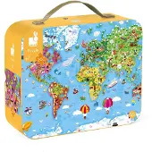 Janod Puzzle 300 pièces Monde