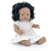 Miniland Poupée Jouet éducatif fillette latino-américaine 38cm vinyle