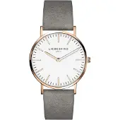 Liebeskind berlin Montre à affichage analogique 'New Case' or rose / gris