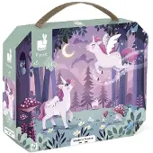 Janod Puzzle en carton Licornes 54 pièces