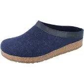 Iesse Schuh Haflinger Grizzly Torben, pantoufles pour hommes, modèle d'intérieur, couleur bleue, pour le quotidien