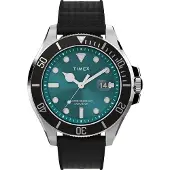 Timex Montre à affichage analogique 'Harborside' vert / noir / argent
