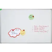 Franken Tableau blanc U-Act!Line - laqué - l. 400 x H 300 mm - avec auget