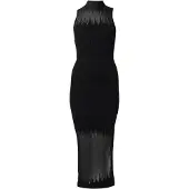 HUGO Robes en maille noir