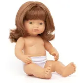 Miniland European Redhead Baby Doll 38 Cm Multicolore Enfants