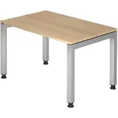 Hjh OFFICE PRO JS12 höhenverstellbarer Schreibtisch eiche rechteckig