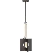 HINKLEY Suspension Ludlow, graphite brossé, 1xE27x60W, métal, dimensions : 152,9 x 30 x 30 cm, IP20, Quintiesse