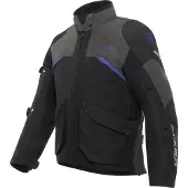Dainese Tempest 4, veste textile pour moto, noir/bleu, taille 46