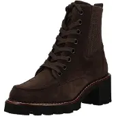 Paul green Bottines à lacets brun foncé