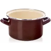 Orion Marmite émaillée MARRON 18 cm, 2 l