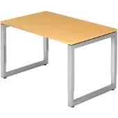 Hjh OFFICE PRO REGO 12 S - 120 x 80 hêtre/argent, réglable en hauteur