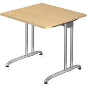 Hjh OFFICE PRO BS08 Schreibtisch ahorn quadratisch