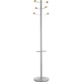 Unilux Environnement de bureau - Unilux Bouquet - Portemanteau en acier à 6 patères et porte-parapluies