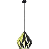 Eglo Lampe à suspension Carlton 1 31cm noir avec cuivre vert