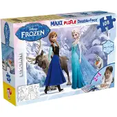 Liscianigiochi Casse-tête double face Maxi 108 Frozen