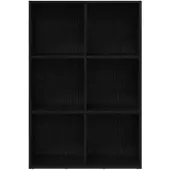 vidaXL Bibliothèque En Chêne Noir 66 X 30 X 98 Cm Bois D'ingénierie