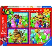 Ravensburger 4In1 Puzzle Super Mario 4X100 pièces