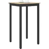 vidaXL Table d'appoint en bois composite, forme carrée