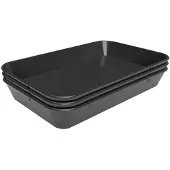 Bartscher Set de 3 plateaux, 280x420mm, noir