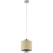 Eglo 43393 MEDIOUNA E27 Lampe à suspendre Ø230mm Beige Doré Marron