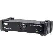 Aten CS1822 KVMP Switch, Commutateur KVM, Noir