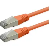 Roline Câble de raccordement Cat.6 (Classe E), PoE, S/FTP (PiMF), orange, 3 m