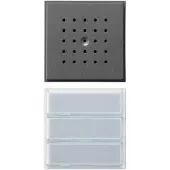 Gira 126167 Interphone vidéo 3 boutons Anthracite