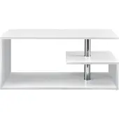 En.casa Table basse 'Haarlem' Table de salon 90 x 50 x 41 cm blanc