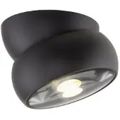Paul Neuhaus Projecteur noir monté en surface Pure Move Ø 11cm - Plomb