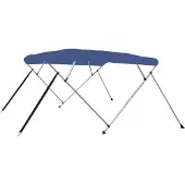 vidaXL 4-Bow Bimini Top bleu 243x180x137 cm