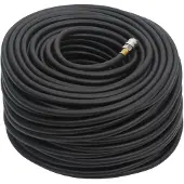 vidaXL Tuyau d'air hybride noir 100 m caoutchouc et PVC
