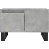 vidaXL Table basse gris béton 55x55x36,5 cm Bois composite